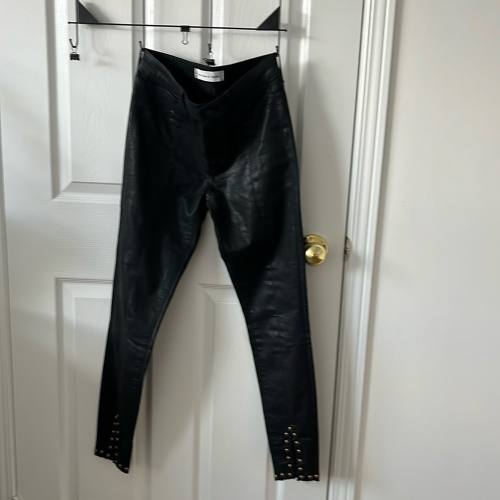 Articles of society mid rise lacquered pants